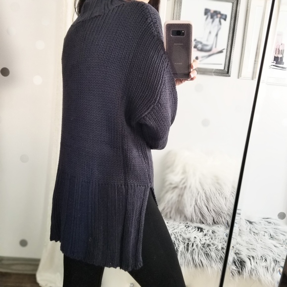 Last1️⃣Mock Neck Tunic Sweater Cozy Winter Top - Picture 7 of 7